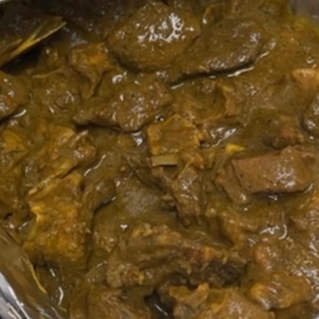 Small Tray Curry Goat.